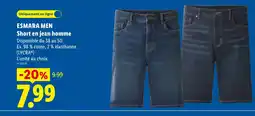 Lidl ESMARA MEN Short en jean homme offre