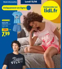 Lidl Pyjama fille offre