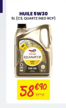 Carter-Cash TOTAL ENERGIES Huile 5w30 offre