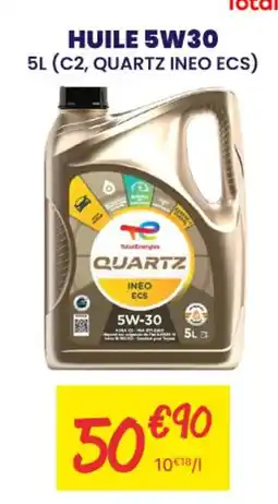 Carter-Cash TOTAL ENERGIES Huile 5w30 offre