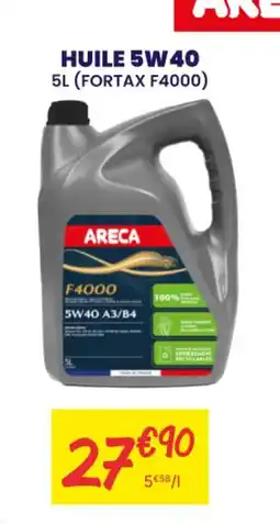 Carter-Cash ARECA Huile 5w40 offre