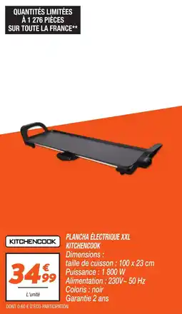 Netto KITCHENCOOK Plancha électrique xxl offre