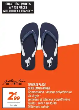 Netto GENTLEMAN FARMER Tongs de plage offre