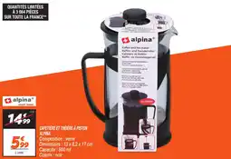Netto ALPINA Cafetière et théière à piston offre
