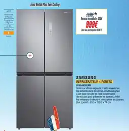Proxi Confort SAMSUNG Réfrigérateur 4 portes rf48a400em9 offre