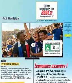 Proxi Confort TCL Tv qd mini-led 4k 65c8k offre