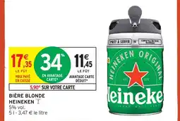 Intermarché Heineken bière blonde offre