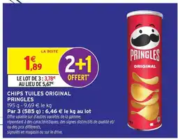 Intermarché Pringles chips tuiles original offre