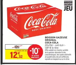 Intermarché Coca-cola boisson gazeuse original offre