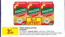 Intermarché Panzani pâtes coquillettes offre