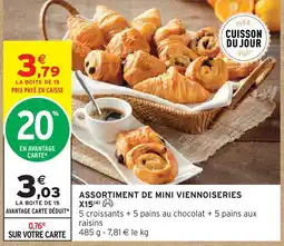 Intermarché Assortiment de mini viennoiseries x15 offre