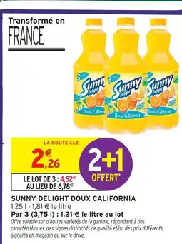 Intermarché Sunny delight doux california offre