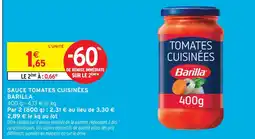 Intermarché Barilla sauce tomates cuisinées offre