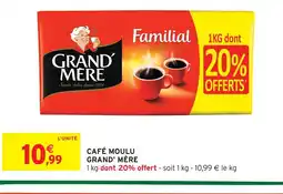 Intermarché Grand' mère café moulu offre