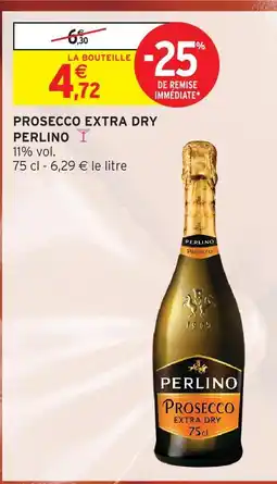 Intermarché Perlino prosecco extra dry offre