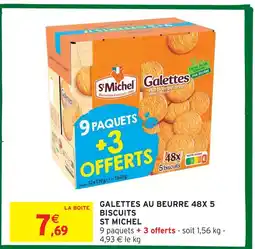 Intermarché St michel galettes au beurre 48x 5 biscuits offre