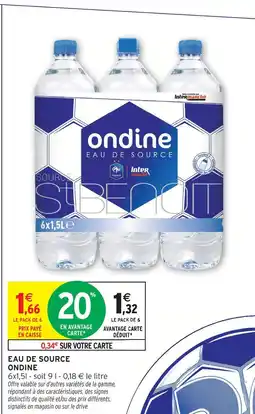 Intermarché Ondine eau de source offre