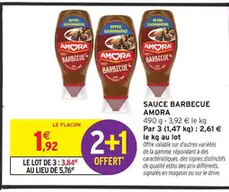 Intermarché Amora sauce barbecue offre