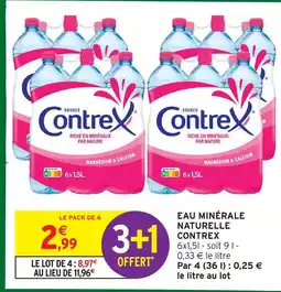 Intermarché Contrex eau minérale naturelle offre