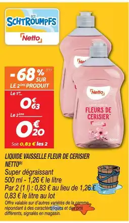 Netto Netto liquide vaisselle fleur de cerisier(b) offre