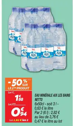 Netto Netto eau minérale aix les bains offre