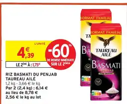 Intermarché Taureau ailé riz basmati du penjab offre