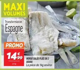 Netto Udana morue salée pliée en 2 offre