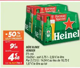 Netto Heineken bière blonde offre