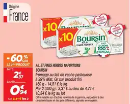 Netto Boursin ail et fines herbes 10 portions offre