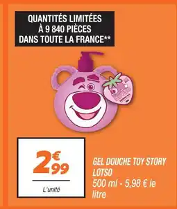 Netto Toy story gel douche lotso offre