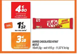 Netto Nestlé barres chocolatées kitkat offre