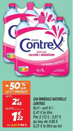 Netto Contrex eau minérale naturelle offre
