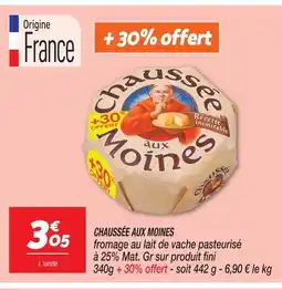 Netto Chaussée aux moines fromage au lait de vache pasteurisé offre