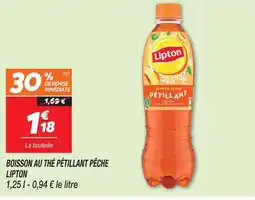 Netto Lipton boisson au thé pétillant pêche offre