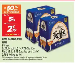 Netto Leffe bière d'abbaye rituel offre