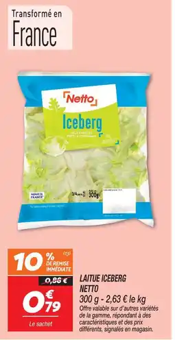 Netto Netto laitue iceberg offre