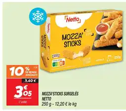 Netto Netto mozza'sticks surgelés offre