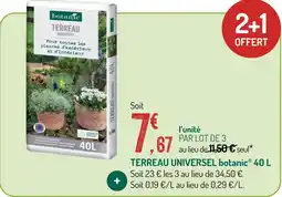 Botanic Botanic terreau universel 40l offre