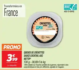 Netto Netto queues de crevettes sauce cocktail asc offre