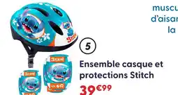 La Grande Récré Stitch ensemble casque et protections offre