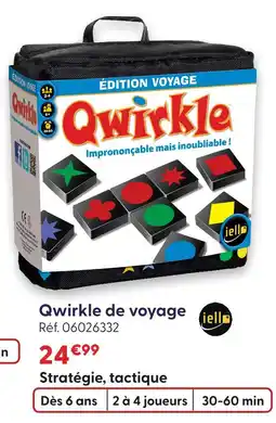 La Grande Récré Iello qwirkle de voyage offre