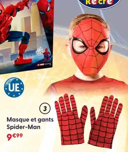 La Grande Récré Masque et gants spider-man offre