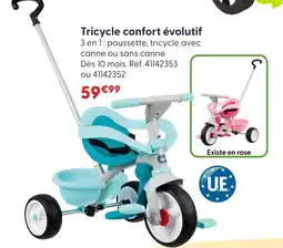 La Grande Récré Tricycle confort évolutif bleu offre