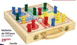 La Grande Récré Mallette de 100 jeux offre