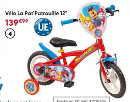 La Grande Récré Vélo la pat'patrouille 12 offre
