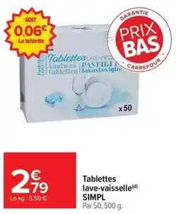 Carrefour Drive Carrefour - tablettes lave-vaisselle offre