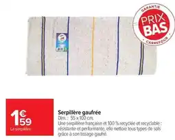 Carrefour Drive Carrefour - serpillère gaufree offre