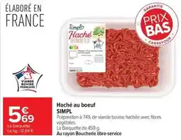 Carrefour Drive Simply - haché au boeuf offre