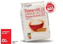 Carrefour Drive Simpl - farine de blé offre