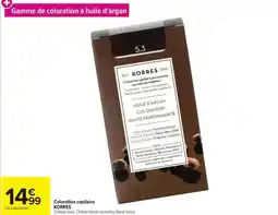 Carrefour Market Korres - coloration captaire offre